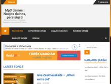 Tablet Screenshot of mp3dainos.info